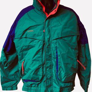 Vintage Columbia Powder Keg 3 in 1 Coat Large Nylon 90s
